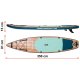 Inflatable SUP Paddle Board, Neo-Sport Reefbreak 170304, 350x81x15 cm