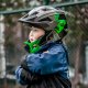 Rockbros TS-61 10110061003 Children\'s Bike Helmet with Detachable Chin Size S (48-54) - Green