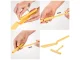Nylon Pancake Spatula with Batter Spreader, Yellow