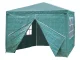 MultiGarden Garden Pavilion 3x3 m, 4 Walls, Green