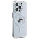 Karl Lagerfeld IML Metal Karl&Choupette Head MagSafe vāciņš iPhone 15 Pro, Balts