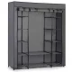 Massido Large Textile Wardrobe, Graphite