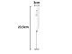 Electric Milk Frother and Hand Mixer, Rechargeable, White
