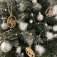 Glass New Year Christmas Tree Decorations Angels, 6 pcs.