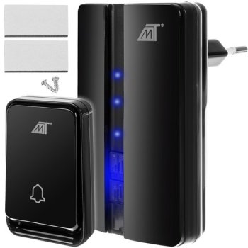 Waterproof Wireless Door Bell Rington Alarm, Black