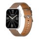 COLMI C28 Smartwatch - Silver / Brown Leather Strap
