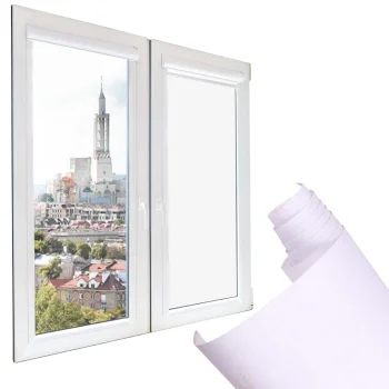 Self-Adhesive Frosted Matte Privacy Window Film Roll 1.22x50m