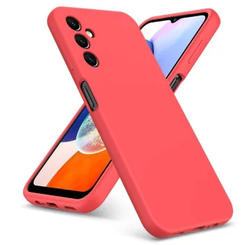 Samsung Galaxy A37 (SM-A376E/DS) Matt Silicone Color Case Cover, Red