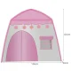 Kruzzel 00023472 Kids Play Tent with Lights, Pink/White