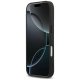 DKNY Repeat Texture Pattern with Tonal Stripe iPhone 17 Pro Case - Black