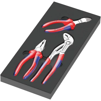 Pliers Set in Foam Insert Wera 9780 KNIPEX, 3 Pieces