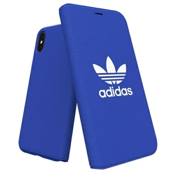 Adidas OR Booklet Case Canvas Folio Case for iPhone X/Xs, Blue