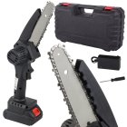 6-Inch Cordless Mini Chainsaw with Battery and Case, Black
