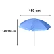 Adjustable Beach and Garden Umbrella with UV Protection 150cm, Blue