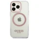Apple iPhone 13 Pro 6.1\'\' Guess Metal Outline Magsafe Case Cover, Pink