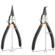 Bigstren 00022159 Circlip Pliers Set, 4 pcs, Black