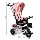 Ecotoys Delux Kids Tricycle with 360° Rotating Seat, Pink
