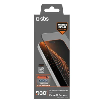 Sbs iPhone 17 Pro Max Protective Glass with D3O Technology & Applicator