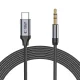 Tech-Protect UltraBoost USB-C to 3.5mm mini jack audio cable 1 m, black