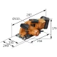 Fein AHKS 18-57 AS Cordless Metal Circular Saw, 18V, 150 mm, L-BOXX