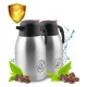 Berdsen BD-780 2L Vacuum Thermal Jug Set for Coffee and Tea, Silver
