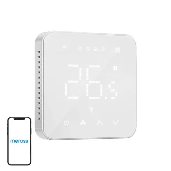 Smart WiFi Thermostat Meross MTS200BHK for Water Heating White