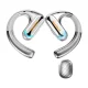 Oneodio OpenRock Pro Wireless Sports Headphones, Silver