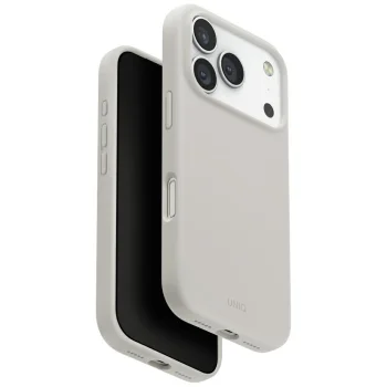 Uniq iPhone 17 Pro Case Lino Magclick Charging, Light Gray