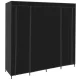 Ruhhy Folding Fabric Wardrobe 170x170 cm, Black