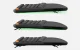 Wireless Ergonomic Keyboard with Backlight Delux GM905DB BT+2.4G, black