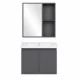ModernHome Wall-Mounted Bathroom Cabinet with Sink and Mirror