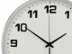 Large Silent Wall Clock 25 cm, Silver