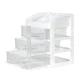 ModernHome Makeup Organizer with Drawers and Compartments, White