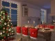Christmas Chair Covers Santa Hat 6 Pcs Red