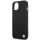 BMW iPhone 14 Plus Case Leather Stamp, Black