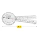 4FIZJO Transparent Goniometer for Range of Motion Measurement 20 cm