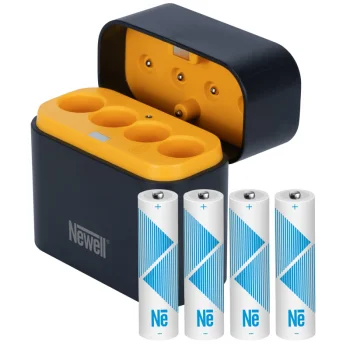 Newell 4-Channel Charger with 4x AA Li-ion 2200mAh Rechargeable Batteries