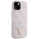 Guess Crossbody 4G Metal Logo Case for iPhone 15 Plus, Pink