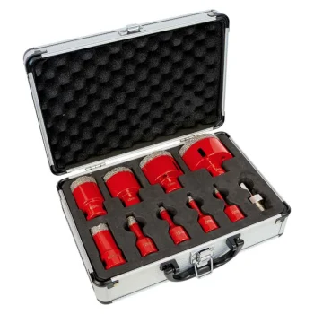 Diamond Core Drill Bit Set Holzmann DTBKS6-68, 10 pcs.