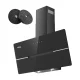 IsEasy TV5290D4-CC-I2 Cooker Hood 89.5 cm, Black