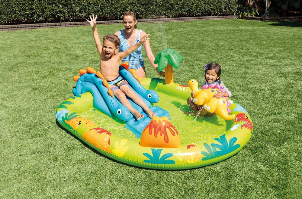 Inflatable Dinosaur Water Play Center Pool with Slide INTEX 57166 (0)