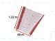 Self-Adhesive Vinyl Wrap for Furniture & Walls, Brick Pattern 1.22x50m
