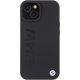 BMW iPhone 15 Plus Case Leather Hot Stamp MagSafe, Black