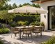 Rectangular Garden Umbrella with Tilt and Crank, 200x130 cm, Beige, MultiGarden