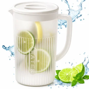 Plastic Pitcher with Lid 3L for Water and Juice