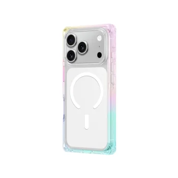 AmazingThing Omni Case for iPhone 17 Pro Max MagSafe, Transparent Rainbow