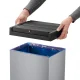 Hailo Big-Box Swing XL Waste Bin with Swing Lid, 52 L, Silver