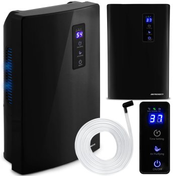 Air Dehumidifier, Purifier, Moisture Absorber, Black (Berdsen BR-20)