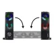 Computer Speakers Soundbar Audiocore AC955 2.0 2x3W RGB USB