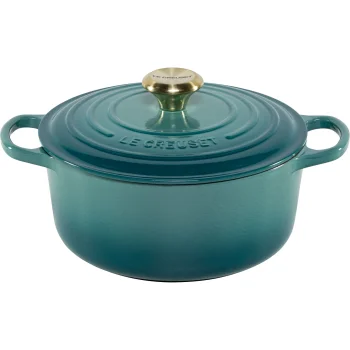 Le Creuset Signature Round Casserole 24 cm, Bleu Riviera